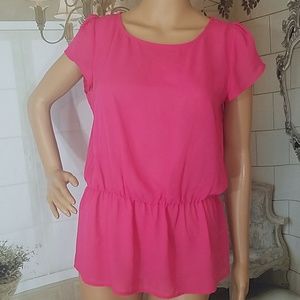 HALOGEN pink blouse